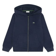 Lacoste - Kapuzen-Sweatshirt mit Logo und Reißverschluss | Dunkelblau