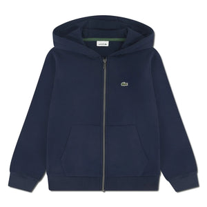 Lacoste - Kapuzen-Sweatshirt mit Logo und Reißverschluss | Dunkelblau