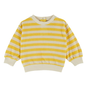 Emile et Ida - Gestreiftes Sweatshirt aus Bio-Baumwolle | Gelb