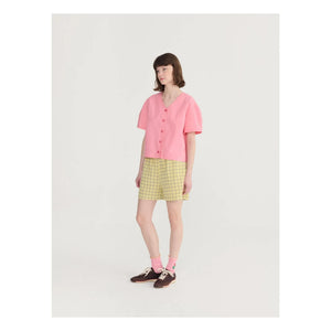 Bobo Choses - Spicy Window Musselin-Baumwollshorts | Gelb