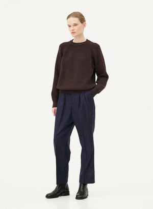 Noyoco - Oslo Pullover aus Merinowolle und Bio-Baumwolle | Braun