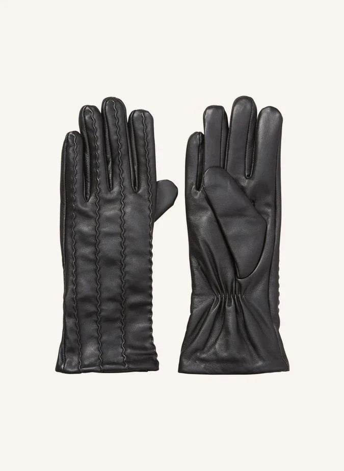Becksöndergaard - Tack Lederhandschuhe | Schwarz