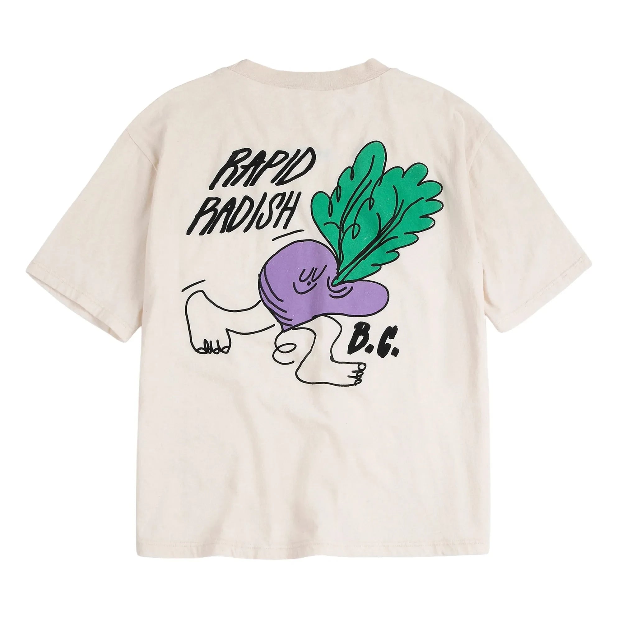 Bobo Choses - Rapid Radish Oversized T-Shirt Bio-Baumwolle | Weiß