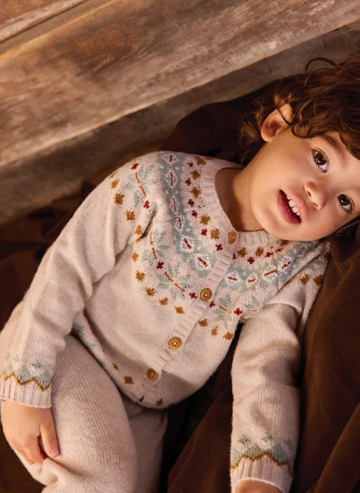 Bonton - Toudou Cardigan- und Leggings-Set | Chalk