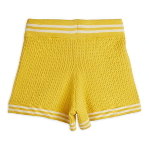 Mini Rodini - Strickshorts aus Bio-Baumwolle | Gelb