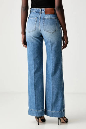 Victoria Beckham wide leg Alina jeans