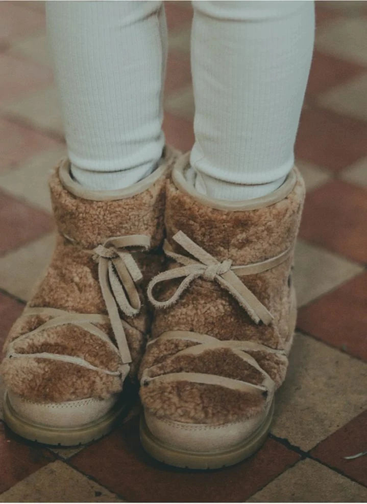 Donsje - Inuka Pelzgefütterte Stiefel | Beige