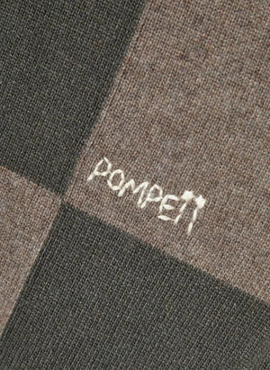 Pompeii - Grüner Karierter Polo Cardigan