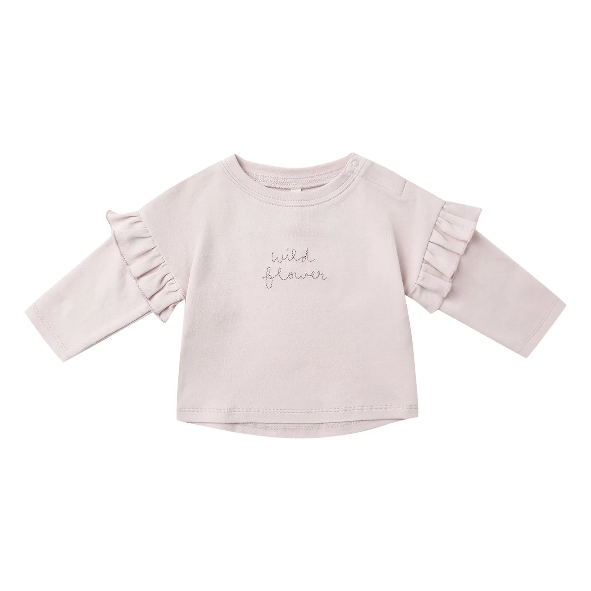 Quincy Mae - Wildblumen Bio-Baumwoll-T-Shirt | Flieder