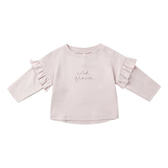 Quincy Mae - Wildblumen Bio-Baumwoll-T-Shirt | Flieder