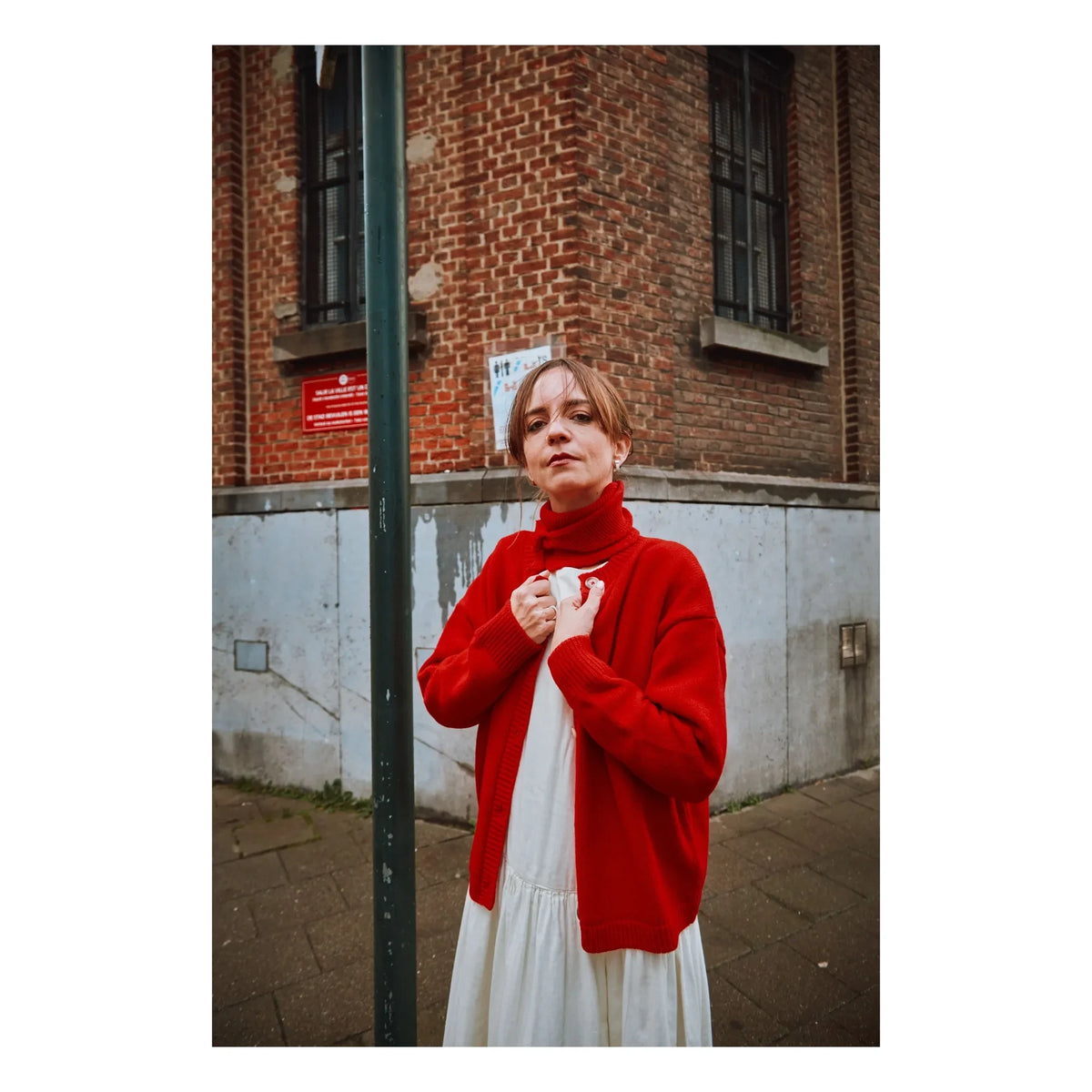 Poudre Organic - Petal Wollcardigan - Damenkollektion | Rot