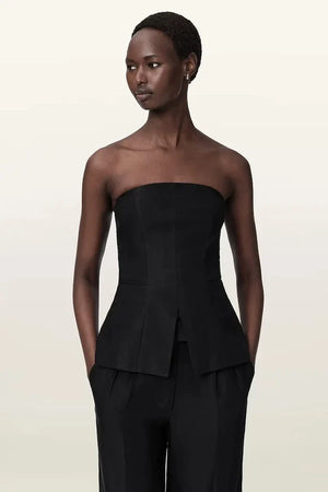 AllSaints CHARLEY Kadın Viskoz Korse Bluz