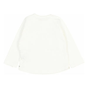 Búho - Langärmliges Leinen-T-Shirt | Weiß