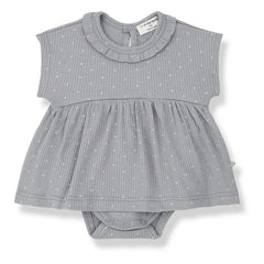 1+ in the family - Gina Rippstrick-Kleid | Gris galet