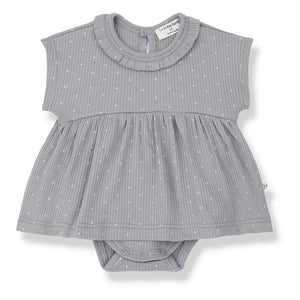 1+ in the family - Gina Rippstrick-Kleid | Gris galet