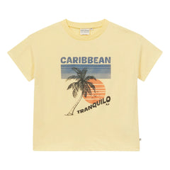 Arsène et Les Pipelettes - Caribbean Organik pamuklu T-shirt | Sarı