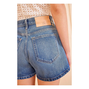 Ulla Johnson - The Greta Kurz | Mittleres Blau