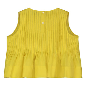Tangerine - Plissee-Top | Gelb