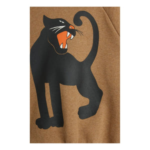 Mini Rodini - Panther organik pamuk sweatshirt | Kahverengi