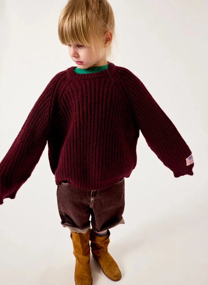 American Vintage - Cyrow Wolle Strickpullover | Bordeaux