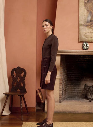 Maria de la Orden - Silene Baumwolle Bermuda Shorts | Schokolade