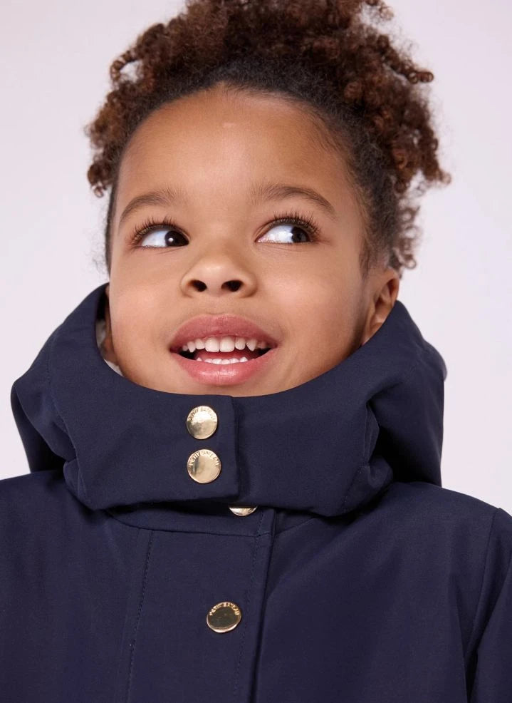 Petit Bateau - Sherpa gefütterte Parka | Dunkelblau