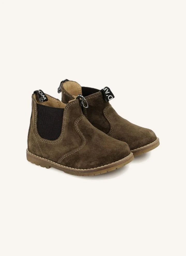 Pom d'Api - Bob Zip Velours Stiefel | Dunkelgrün