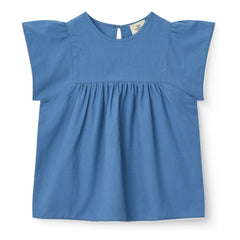Copenhagen Colors - Bluse mit Troddeln Bio-Baumwolle | Blau