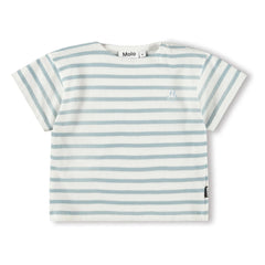 Molo - Eivor Gestreiftes Bio-Baumwoll-T-Shirt | Weiß