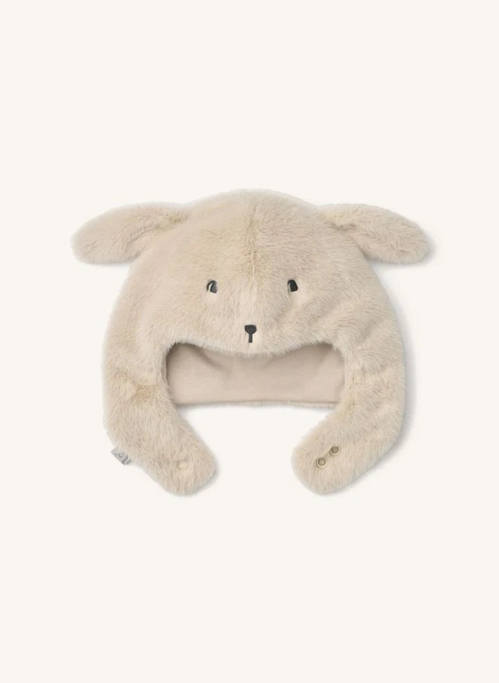 Liewood - Chapka Fur Lillie Rabbit Recyceltes Fleece | Beige