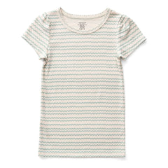 Soor Ploom - Pouf Vagues T-Shirt Bio-Baumwolle | Salbei