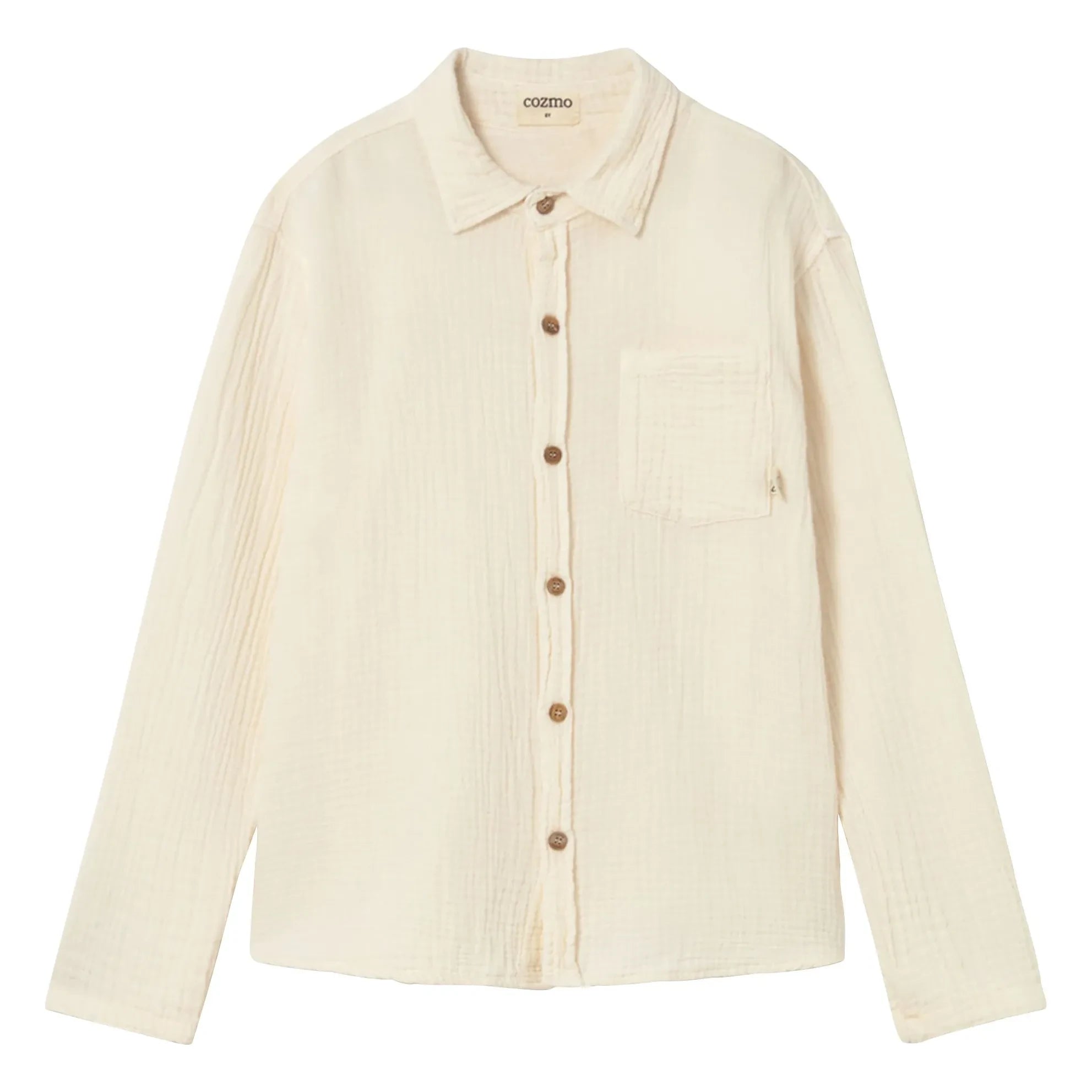 Cozmo - Peter Cotton Musselin-Hemd | Ivory
