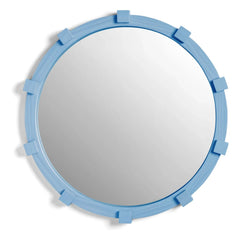 &Klevering - Chunk runder Spiegel | Blau