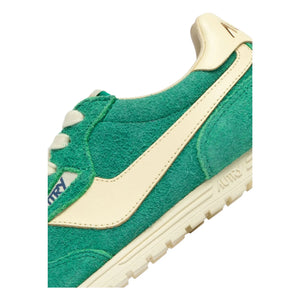 Autry - Windspin Low Zweifarbiger Sneaker aus Wildleder und Leder | Grün
