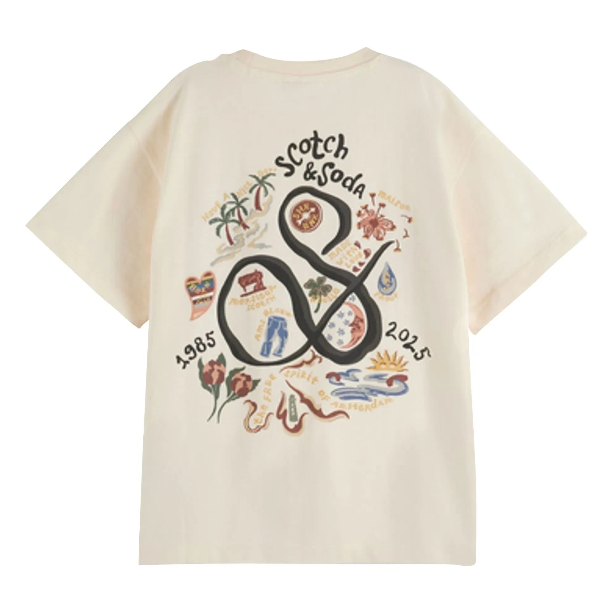Scotch & Soda - 40 Jahre Jubiläums-T-Shirt | Ecru