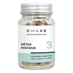 D-LAB NUTRICOSMETICS - Detox-Nahrungsergänzungsmittel zur Gewichtsreduktion - 1 Monat