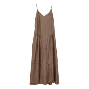 THEAVANT - Seidenes Martini-Kleid | Schokolade