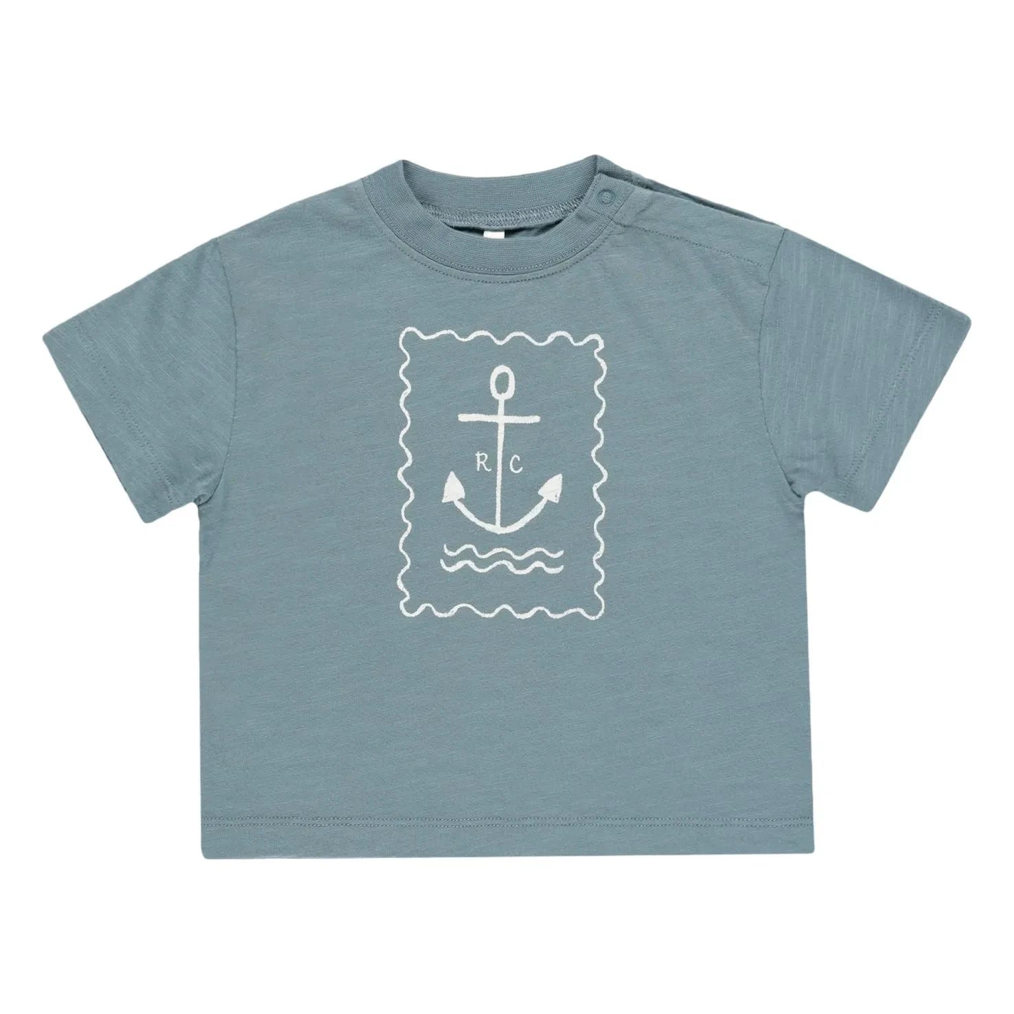 Rylee + Cru - Anchor T-Shirt | Blau