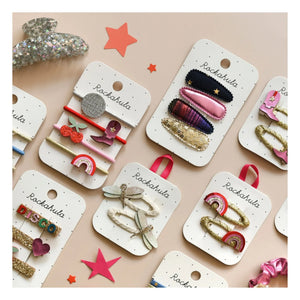 Rockahula Kids - 2'li Işıltılı Yusufçuk saç tokası | Beyaz