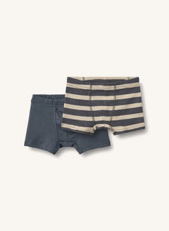 Wheat - 2'li Louis Coton Bio Boxer şort | Kömür grisi