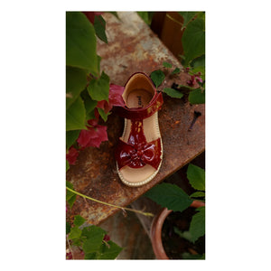 Petit Nord - Sandalen mit Schleife | Kirschrot