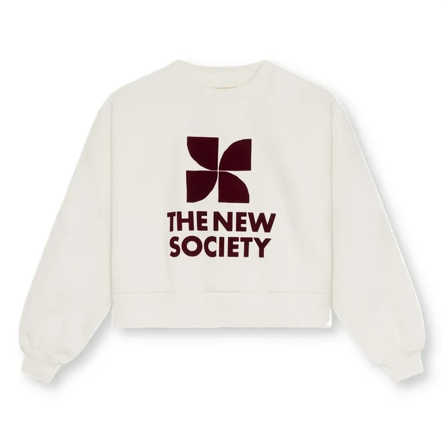 Die neue Gesellschaft – TNS Logolu Sweatshirt | Beyaz