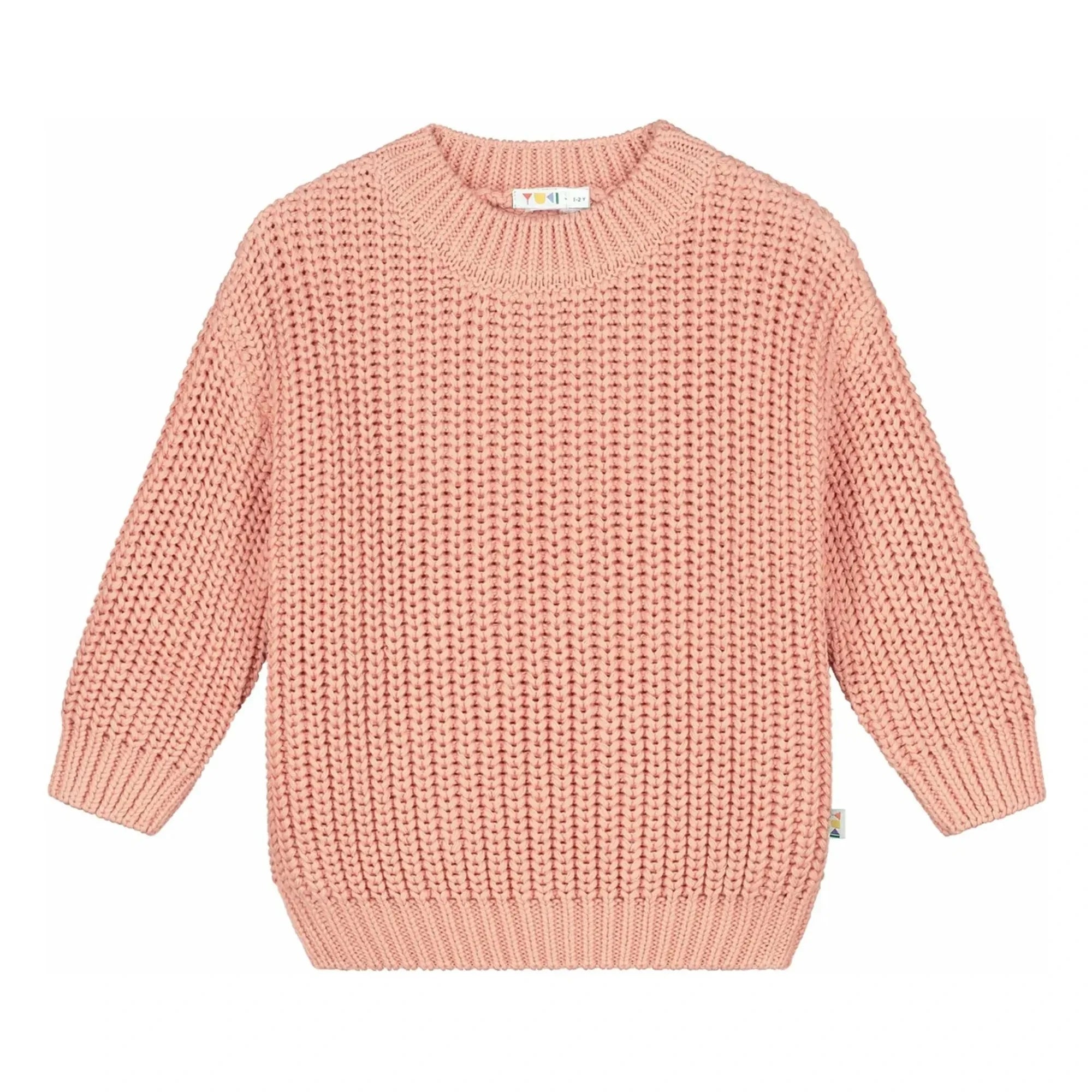Yuki – Oversize-Pullover aus Bio-Baumwolle | Pfirsich
