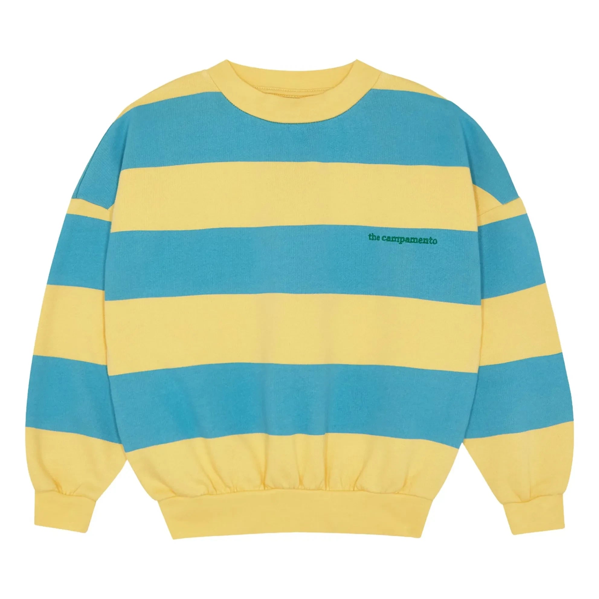 The Campamento - Oversize Gestreiftes Sweatshirt | Gelb