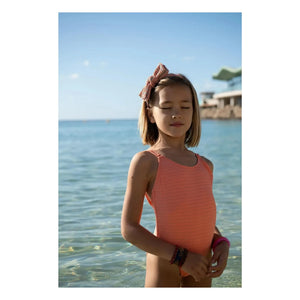 Lison Paris - Calypso Metallic Einteiliger Badeanzug | Koralle