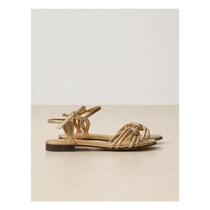 Rivecour - Sandale Nr. 112 Crackleder | Gold