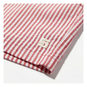 Smallable Kid - Gestreifte Tom Shorts | Kirschrot