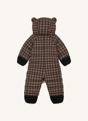 Töastie - Wasserdichte Houndstooth Cloud Jacke Aus Recycletem Material | Braun