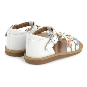 Pom d'Api - Poppy Multi Daisy Sandalen | Weiß