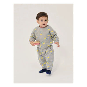 Bobo Choses - Jogger saucers Bio-Baumwolle Baby | Meliertes Grau